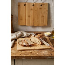 Resim Makri Home Stantlı 4’lü Ahşap Kesme Tahtası Seti, Sebze-Tavuk-Balık-Et Tahtaları, Tek Tahta Ölçü 22 × 14 × 1 cm 