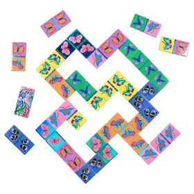 Resim Eeboo Giant Shiny Butterfly Domino - 3 YAŞ VE ÜZERİ 