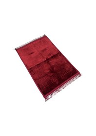 Resim Royam Lüx Kalın Yumuşak Kaymaz Taban Peluş Seccade 80 X 120 Bordo 