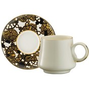 Resim Sandro Moreno 1453 Burçlar Double Yüzük Gold 12 Parça 6 Kişilik Kahve Fincan Takımı 120 ml 