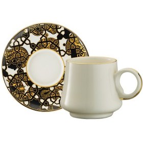Resim Sandro Moreno 1453 Burçlar Double Yüzük Gold 12 Parça 6 Kişilik Kahve Fincan Takımı 120 ml 