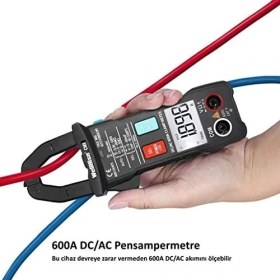 Resim TeknoKapsül Cm9 600A Ac/dc Dijital Otomatik Pensampermetre True Rms 