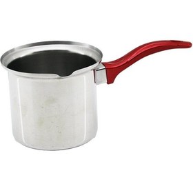Resim No-7 Çelik Cezve Kırmızı Kulp 4915 