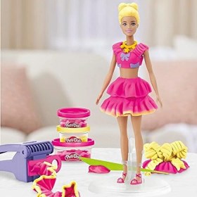 Resim Play Doh Barbie Fırfırlar Ve Fiyonklar Oyun Hamuru Seti renkli 
