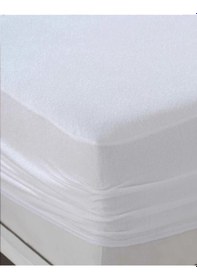 Resim Mycey Çift Kişilik 160x200 Cm Sıvı Geçirmez Fitted Alez Micro Kumaş Alez Beyaz 