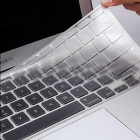 Resim Macbook ile uyumlu 16 Touch Bar A2141 Klavye Koruyucu Şeffaf Silikon Ped 25523 Renksiz 