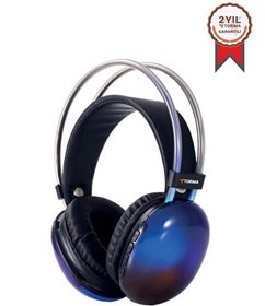 Resim Torima HD-40 Siyah Kablosuz RGB Işıklı Kulak Üstü Bluetooth Kulaklık 