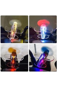 Resim Zoli Led Işıklı Motosiklet,Araba,Bisiklet Süs Uçağı Rüzgarla Çalışan Pilsiz, Kırmızı-Mavi Işık Efektli 
