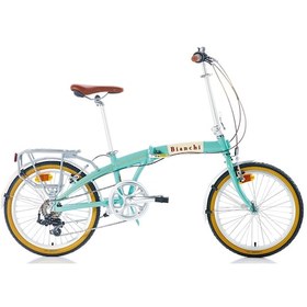 Resim BIANCHI FOLDING VINTAGE KATLANIR BİSİKLET 285H 20 JANT 7 VİTES CE 