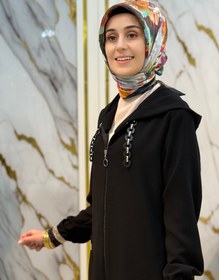 Resim BERELANCE KAPİŞONLU ZİNCİR DETAYLI CEPLİ KAP 1221 - Siyah / 40 