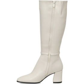 Resim Butigo 25k-7049 5pr Bej Kadın Topuklu Çizme 000000000102054698 Bej 