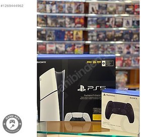 Resim PLAYSTATİON 5 SLİM DİGİTAL ÇİFT KOL 24 AY GARANTİLİ SIFIR KONSOL 