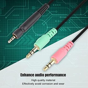 Resim Topiky Yedek Oyun Kulaklığı Kablosu, G4ME ONE PC 373D PC37X GSP350 500 600 Için Oyun Kulaklıkları Kablosu (bilgisayar versiyonu) 