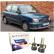 Resim Nissan Micra K11 Led Xenon Uzun + Kısa Far Ampulü H4 Mono Yeni Seri Beyaz 1992-2002 