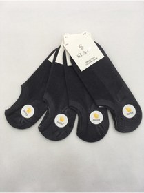 Resim Slayt 4 Adet Pamuk Modal Karışımlı Düz Renkli Ince Yazlık Erkek Görünmez Patik ( Sneakers ) 