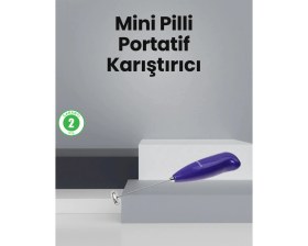 Resim Sayarmarkt Mutfak Için Mini El Mikseri - Kahve, Süt, Krema ve Sos Karıştırıcı 