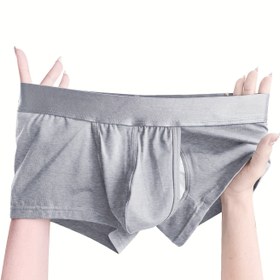 Resim Erkekler için Pamuklu Düşük Bel Boxer Külotlar Havalandırma Delikli - Nefes Alabilen Orta Esneklikte İç Çamaşırı, Günlük Kullanım için Düz Renk Sade Tasarım, Makinede Yıkanabilir, Rahat İç Çamaşırı, Şık İç Çamaşırı, Nefes Alabilen Kumaş, Günlük Gereçler, Minimalist Tarz, Dayanıklı İç Çamaşırı, Hafif İç Çamaşırı, Ev Konforu 