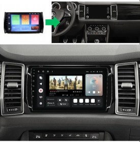 Resim Skoda Kodiag Android Multimedya Sistemi 4-64 Cadence 2017-2020 +360 Kamera 9" 