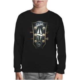 Resim Lord T-Shirt Gitar - Gibson 2 Siyah Çocuk Sweatshirt 