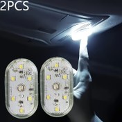 Resim 6LED Mini Dokunmatik Sensör, 2 Adet Araç Ortam Aydınlatması, Lityum Polimer Bataryalı USB Şarjlı Dekoratif Dokunmatik Aktif Işıklandırma, Elektronik Bileşenler Dahil, ≤36V Çalışma Voltajı, Otomotiv Aydınlatma Lambası 