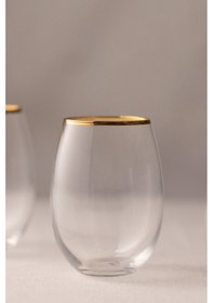 Resim Rakle Astoria Gold 4'lü Meşrubat Bardağı Seti 570 Cc Renkli 