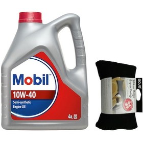 Resim Mobil 10W-40 Motor Yağı 4 L + Seyahat Boyun Yastığı 