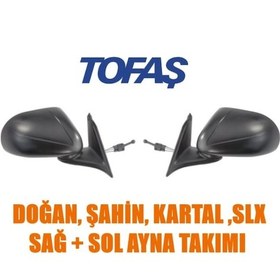 Resim Tofaş Doğan Şahin Kartal Slx Uyumlu Sağ + Sol Dış Ayna Takımı 