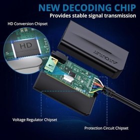 Resim AUTOUTLET Wii - HDMI Adaptörü 1080P/720P Full HD Dönüştürücü, 3,5 mm Video Ses Çıkışı Soketi ve Nintendo Wii, U, TV Monitörü, Projektör Televizyon için 1,8 m Kablo (Siyah) 