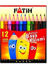 Resim Fatih Kuru Boya 12 Renk Yarım Boy Çok Renkli 