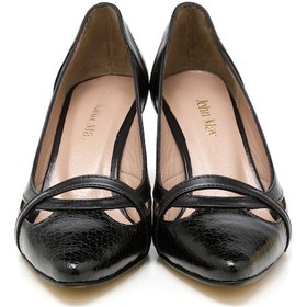 Resim Topuklu/ Stiletto Kadın Mar-25y-133-782 John May Siyah-siyah Yılan Siyah 