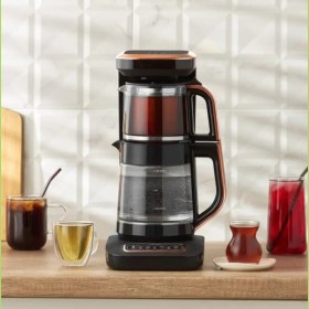 Resim Karaca Pro 4 In 1 Konuşan Renkli Camlı Çay Makinesi 