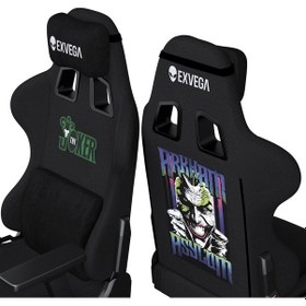 Resim Exvega Vesta 2025 Kumaş Oyuncu Koltuğu Siyah Joker Edition 