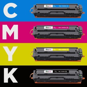 Resim Hp Color Laserjet Pro Mfp M478fdn Uyumlu Toner Takımı - Çipli / W2030a / 415a 