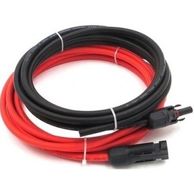 Resim Güneş Paneli Kablosu Solar Kablo 6mm 5+5 Toplam 10metre Mc4 Bağlı 