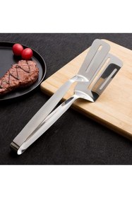 Resim Transformacion 2 li Inox Spatula Seti – Pizza, Tatlı, Et Servisi İçin Ergonomik Tasarım 722489 