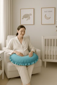 Resim Fırfırlı Emzirme Yastığı - Aqua 