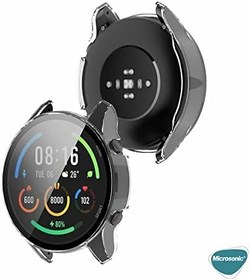 Resim Microsonic Xiaomi Mi Watch için Kılıf Clear Premium Slim WatchBand Şeffaf [Mi Watch ile Uyumlu Kılıf - Şeffaf] 