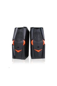 Resim Genel Markalar Ht-414 Taşınabilir Hoparlör Mini Multimedia Siyah Turuncu W4285-007 Uyumlu 