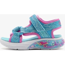 Resim Skechers Mermaid Dreams Sandal Büyük Kız Çocuk Mavi Işıklı Sandalet 303108L Blmt 