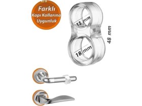 Resim Aksesuar Kapı Kolu Stoperi, Kapı Arkası Duvar Koruyucu Tampon, Silikon Durdurucu, Pencere Kolu Stoperi (6) 