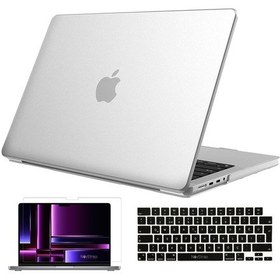 Resim NovStrap Macbook Uyumlu Pro Uyumlu 2023 M2 14.2 inc A2779 Uyumlu Mat Kılıf + Siyah Klavye Kılıfı + Film 
