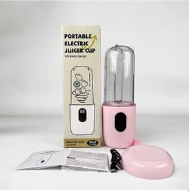 Resim Sunshine022 Usb Şarjlı Pin Meyve Sıkacağı 16 Bıçaklı Taşınabilir Smoothie Yapma Makinesi 
