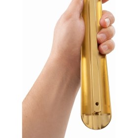 Resim Badem10 Vento Altın Düz Çekmece Kulp 320 mm Metal Dolap Gardırop Mutfak Banyo Kulbu Modern Tasarım 