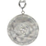 Resim Nusret 925 Ayar Gümüş Yonca Bahçesi Madalyon Kolye Ucu 426862126 