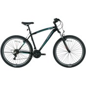Resim Bisan Mts 4600 Erkek Dağ Bisikleti 34cm V 24 Jant 21 Vites Mat Siyah Yeşil Siyah 