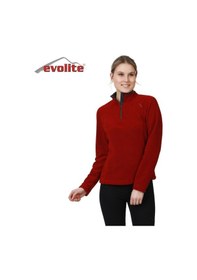 Resim Evolite Fuga Kadın Mikro Polar Sweater - Bordo Çok Renkli 