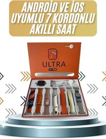 Resim Teknorot 7 Kordonlu Akıllı Saat Plastik Kordon Hasır Kordon Çelik Kordon 