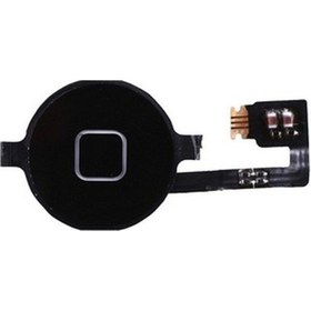 Resim Apple Uyumlu iPhone 4 Home Tuş Bordu Filmi Siyah 
