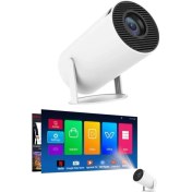 Resim Torima HY300T Lite Taşınabilir Sinema Projektörü Ev Sineması Bluetooth Android 11 Akıllı Projeksiyon Wifi 
