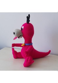 Resim Amigurumi Örgü Oyuncak Taşdevri Dino 